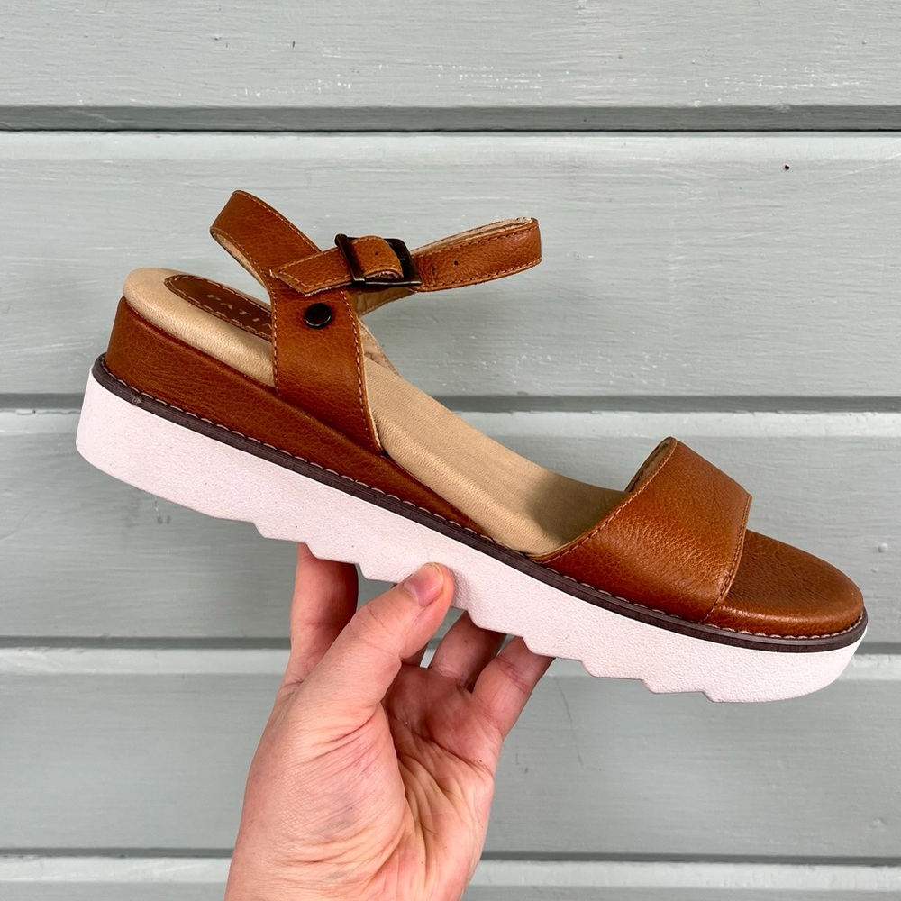 Patina by Portland Leather Brown Leather Women's Sandals